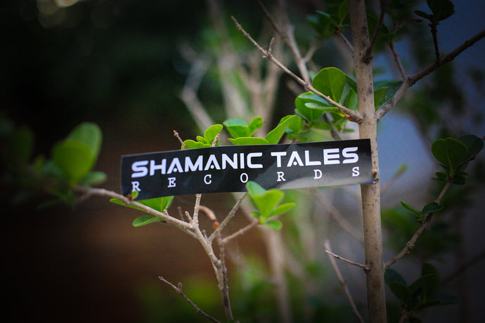 Shamanic Tales Records Sticker Black